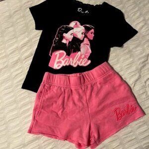 Girls 6/6X Barbie Shirt & 4/5 Barbie Shorts